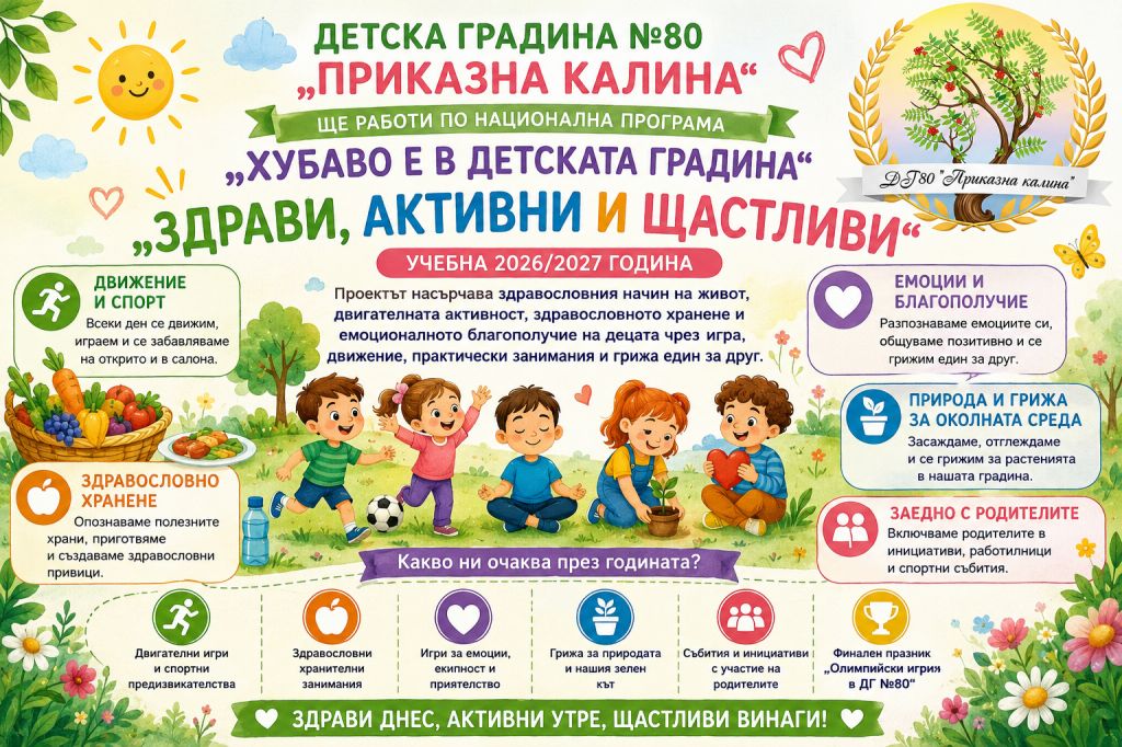 Национална програма "Хубаво е в детската градина" - голяма снимка